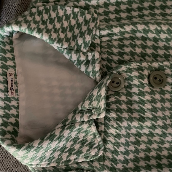 Houndstooth Cropped Blouse - Picture 2 of 6